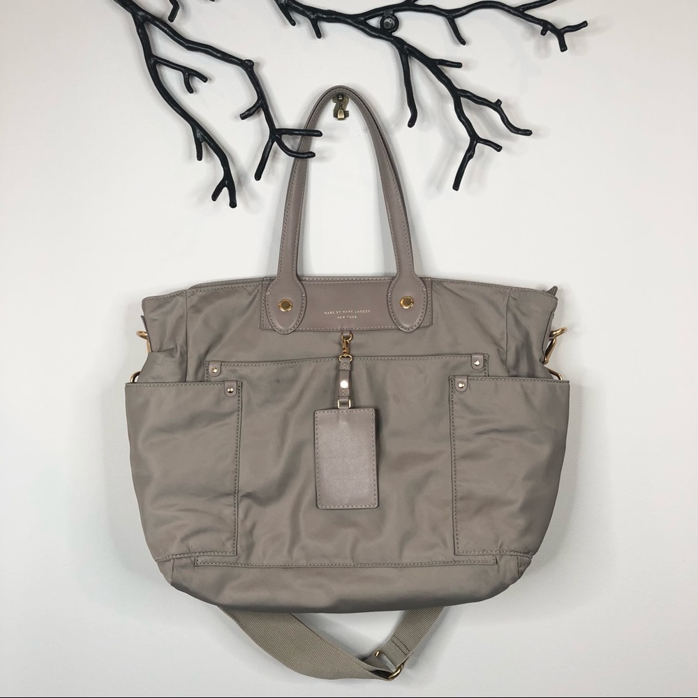 Marc by Marc Jacobs Taupe Nylon Baby Bag
